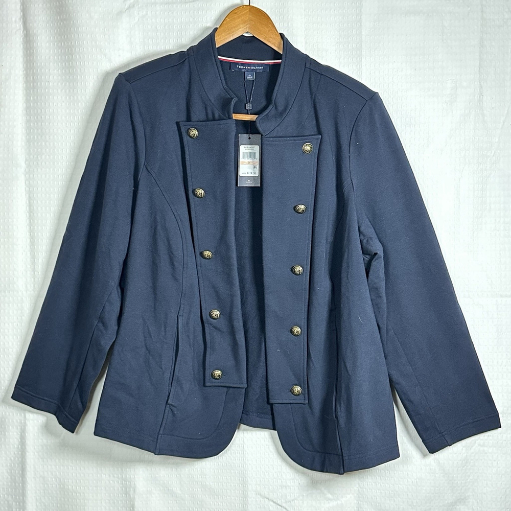 Tommy Hilfiger Band Jacket Military Style Plus Gold Button Blazer Size 2X
